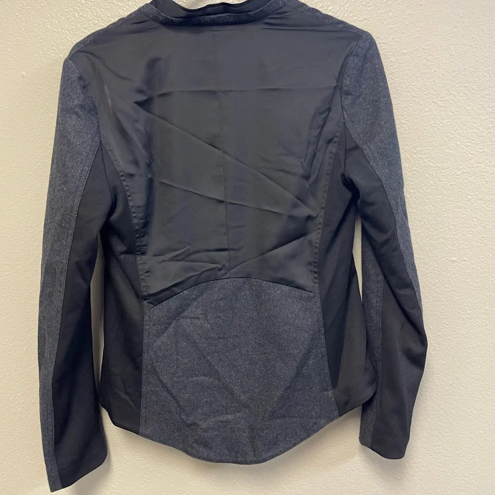 Simply Vera, Vera Wang Dark Gray Wool Blend Bolo Jacket. Size Small